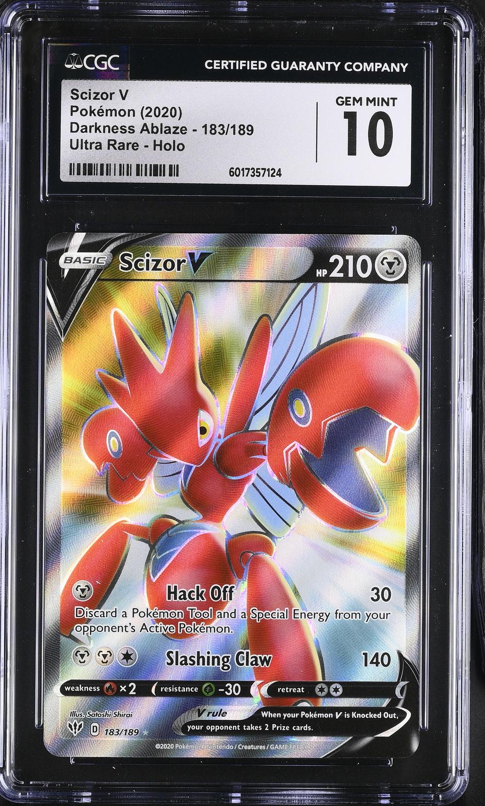 2020 Scizor V - Pokémon Darkness Ablaze CGC 10 GEM MINT
